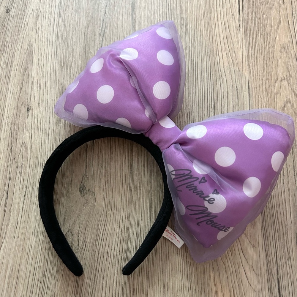 Disney Parks Big Purple Bow Minnie Ears